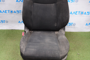 Scaun șofer Nissan Altima 13-18 fără airbag, electric, velur negru, nevoie de curățare.