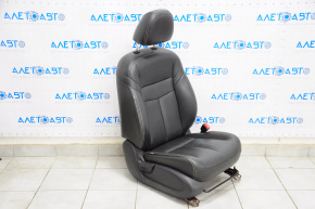 Scaun pasager Nissan Murano z52 15-17 cu airbag, manual, piele neagră.