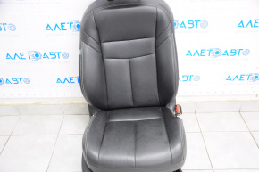 Scaun pasager Nissan Murano z52 15-17 cu airbag, manual, piele neagră.