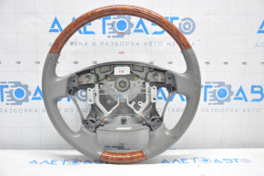 Volan gol Toyota Avalon 05-12 gri cu lemn, uzuri