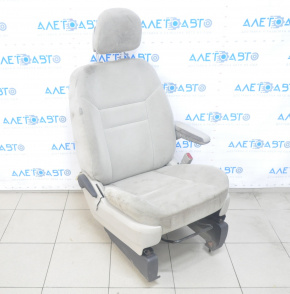 Scaun pasager Dodge Grand Caravan 11-20, material textil, gri, manual, fără airbag