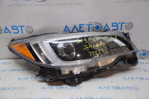 Farul din față dreapta pentru Subaru Legacy 15-17, model gol, cu halogen, reflector negru, suportul este rupt.