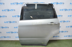 Дверь в сборе задняя левая Subaru b9 Tribeca серебро вмятина в нижнем углу, тычки, крашенная