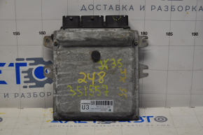 Блок ECU компьютер двигателя Infiniti JX35 13-15 дорест, слом креп фишки