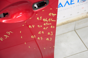Дверь голая передняя левая Mazda 6 14-21 красный 41V, после ремонта, тычки