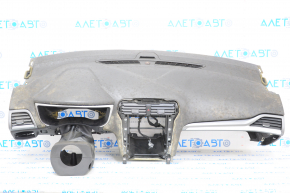 Торпедо передняя панель с AIRBAG Ford Fusion mk5 13-20 черная, топляк