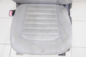 Scaun șofer Ford Fusion mk5 13-16 fără airbag, manual, material textil, gri, necesită curățare chimică