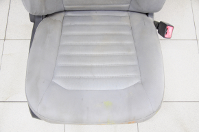 Scaun pasager Ford Fusion mk5 13-16 fără airbag, manual, din material textil, gri, necesită curățare chimică