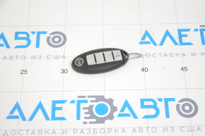 Ключ Nissan Sentra 13-19 smart 4 кнопки, с открыванием багажника, полез хром