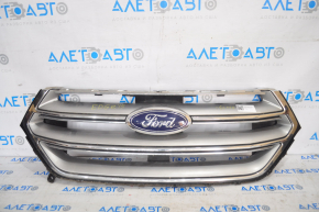 Решетка радиатора grill Ford Edge 15-18 в сборе со значком