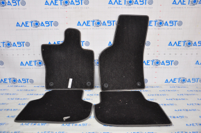 Set de covorașe VW Jetta 11-18 USA, material textil negru.