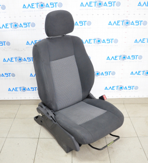 Scaun de pasager Jeep Compass 11-16 fără airbag, manual, material textil negru.