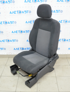 Scaun șofer Jeep Compass 11-16 fără airbag, manual, material textil gri, căptușeală de fixare a clamei.