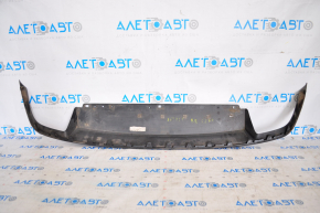 Губа заднего бампера VW Passat b7 12-15 USA под 2 трубы, царапины