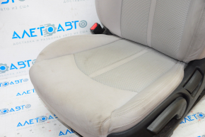 Scaun șofer Hyundai Sonata 15-17 fără airbag, manual, material textil gri, zgârieturi, necesită curățare chimică.