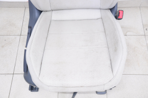 Scaun pasager VW Tiguan 18- cu airbag, manual, piele, gri, pentru curățare chimică