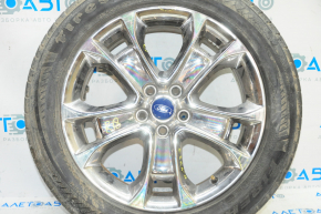 Roată de 18 inch pentru Ford Escape MK3 13-19, tip 1 crom, jantă ușoară, ciobitură.