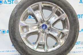 Roată de 18 inch pentru Ford Escape MK3 13-19, tip 1 crom, jantă, zgârieturi.