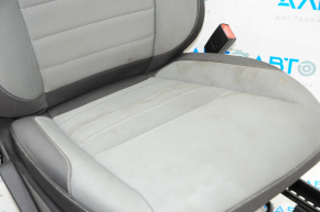 Scaun de pasager Ford Escape MK3 13-19 fără airbag, manual, material textil negru-gri, curățat chimic