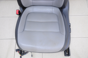 Scaun șofer VW Jetta 11-18 SUA cu airbag, electric, piele gri+negru, electric.