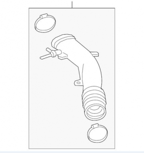 Conducta de aer Ford Edge 15-18 2.0T de la filtru