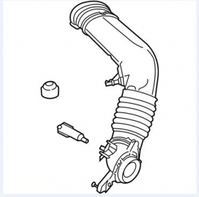 Conducta de aer Lincoln MKC 15- 2.0T de la filtru, două piese