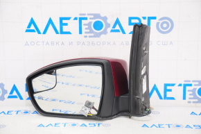 Зеркало боковое левое Ford C-max MK2 13-18 7 пинов, поворотник, подогрев, красное