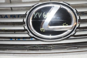 Grila radiatorului Lexus ES300h ES350 13-15 pre-restilizare cu emblema, fisuri, ciobituri