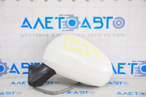 Зеркало боковое левое в сборе Toyota Prius 30 10-15 5 пинов, белое