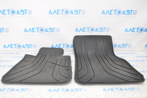 Set de covorașe pentru interiorul BMW 3 F30 12-18 cauciuc negru