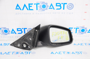 Oglindă laterală dreapta BMW 3 F30 4d 13-18 SUA, 5 pini, suport de montare, semnalizator, negru