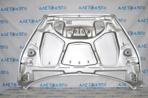 Капот голый Ford Focus mk3 15-18 рест, серебро UX, тычка