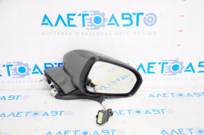 Зеркало боковое правое Ford Fusion mk5 13-20 12 пинов, BSM, поворотник, подогрев, посветка, графит