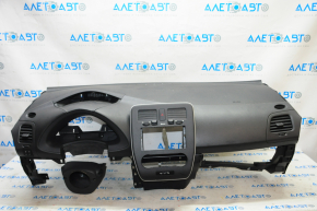 Panoul frontal cu AIRBAG pentru Nissan Leaf 11-17, negru.