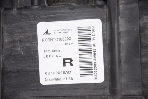 Фара передняя правая Jeep Cherokee KL 14-16 дорест галоген черн