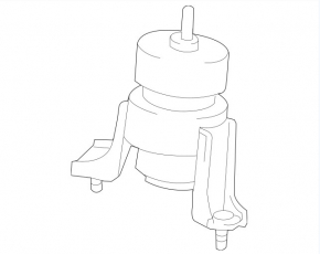 Pernele centrale ale motorului Toyota Highlander 14-19 2.7