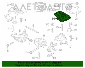 Pernele motorului stâng Ford Fusion mk5 13-20 1.5T, 1.6T, 2.0T, 2.5