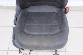 Пассажирское сидение VW Passat b7 12-15 USA с airbag, механическое, с подогревом, кожа, черное, под химчистку