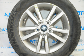 Roată de 16 inch pentru Hyundai Sonata 15-17, cu o ușoară bordură.