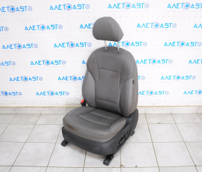 Водительское сидение Hyundai Sonata 11-15 с airbag, электро, подогрев, кожа серое, под химчистку