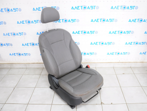 Scaun de pasager Hyundai Sonata 11-15 cu airbag, manual, piele gri, necesită curățare chimică