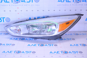 Far stânga față goală Ford Focus mk3 15-18 restilizat, halogen, luminos, pânză