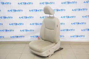 Scaun șofer Infiniti Q50 14-16 cu airbag, electric, piele, gri, pentru curățare chimică.