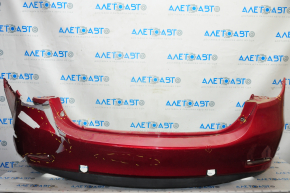 Бампер задний голый Mazda 6 14-17 usa красный 41V, отсут фрагм, порван, слом креп, прижат, царап
