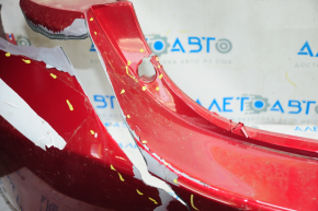 Бампер задний голый Mazda 6 14-17 usa красный 41V, отсут фрагм, порван, слом креп, прижат, царап