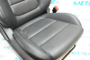 Scaun de pasager Mazda 6 13-15 cu airbag, piele neagră, material textil