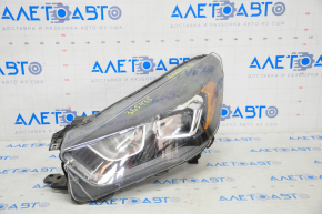 Far stânga față asamblată Ford Escape MK3 17-19 restilizată, halogen + led, întunecată, lac util