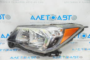 Far stânga față Subaru Forester 14-16 goală SJ pre-restilizare halogen, întunecată, suport rupt, necesită polizare, lipsă lac