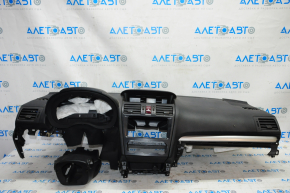 Torpedo cu airbag frontal pentru Subaru Forester 14-18 SJ, culoare neagră.