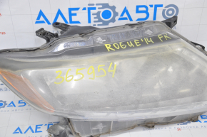 Far dreapta față Nissan Rogue 14-16, gol, cu halogen, pentru polizare